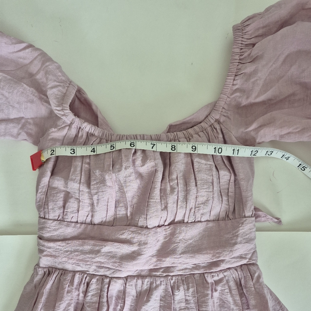 Saints + Secrets Dress Pink Babydoll Cut Out Back Size XS - Picture 10 of 13